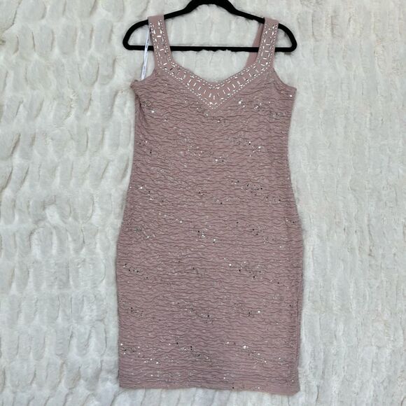 Frank Lyman Pink Sparkle Dress, Size 10 - Picture 1 of 12